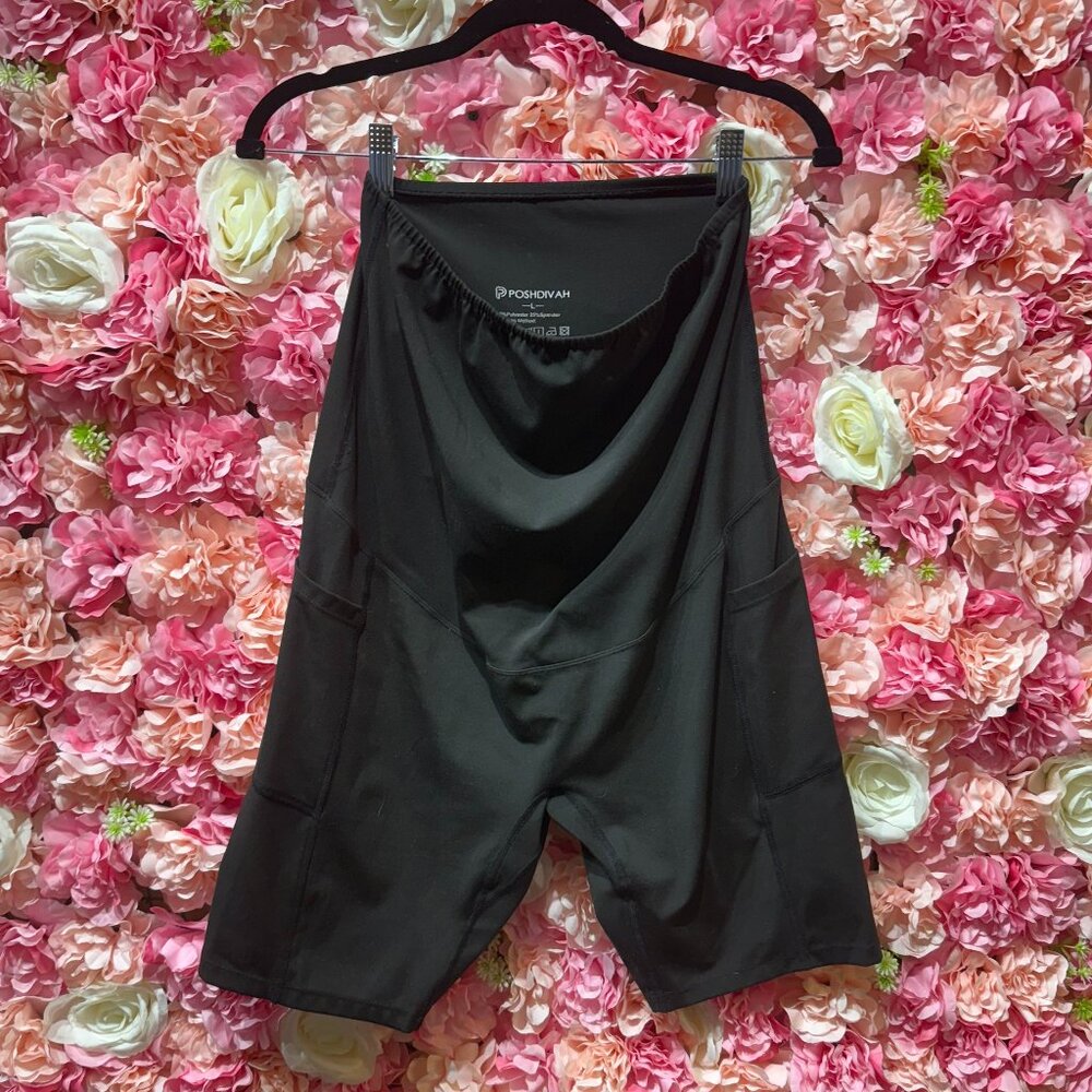 Maternity panel shorts with pockets (size Lg)